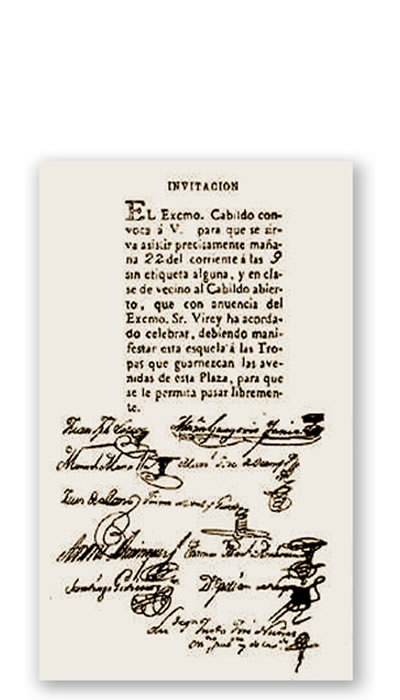 Invitacion a la reunion del cabildo abierto