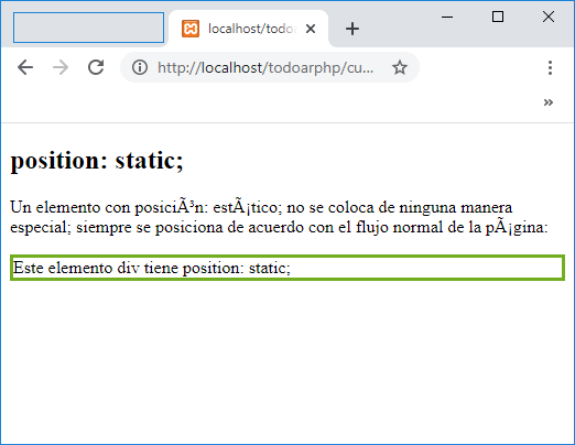 ejempo position:static
