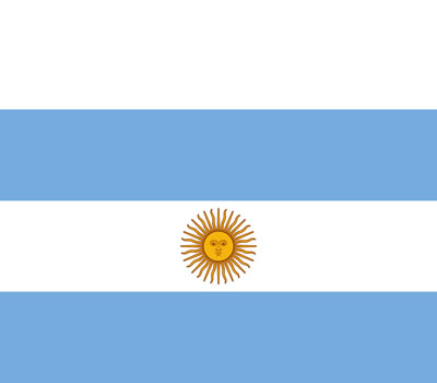 La bandera de Argentina