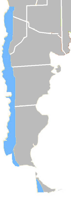 Patagonia andina  Se trata de una franja de unos 2000 o 2500 km de largo y unos 100 a 250 km de ancho