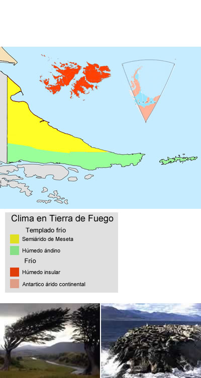 Clima en tierra del fuego