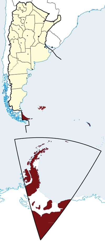 Plano de Tierra del Fuego