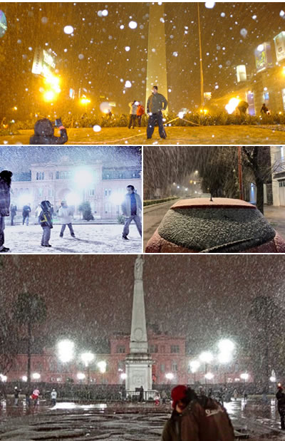 Nevadas en Argentina del 9 de julio de 2007