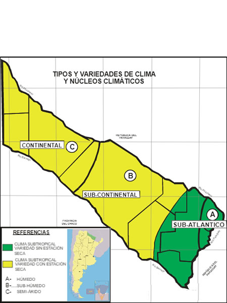 Variedades climáticas de formosa