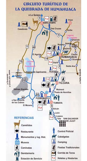 circuito de la quebrada de humahuaca