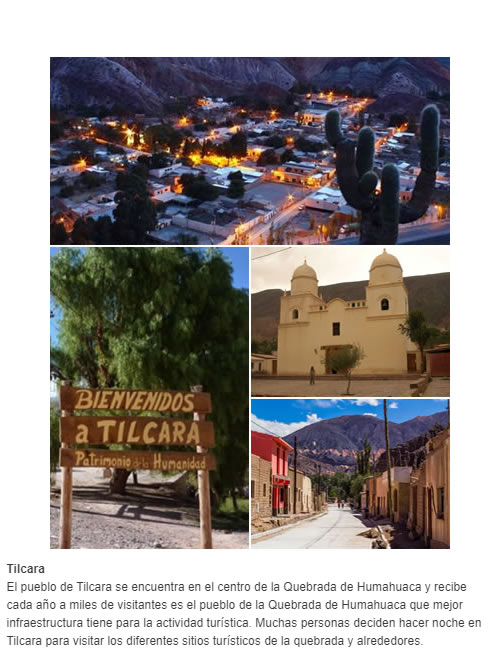 El pueblo de Tilcara se encuentra en el centro de la Quebrada de Humahuaca y recibe cada año a miles de visitantes