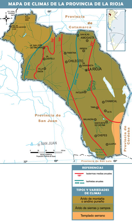 clima en la provincia de La Rioja (argentina)