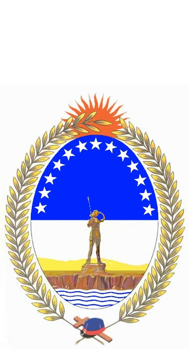 Escudo de rio negro creado en la dictadura de Ongania