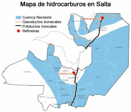 mapa de hidrocarburos en salta