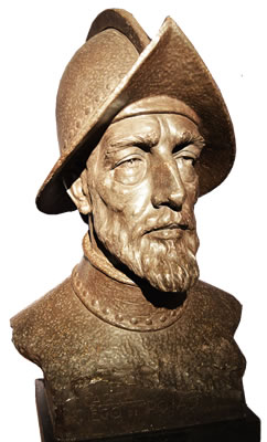 Busto del capitán Diego de Rojas