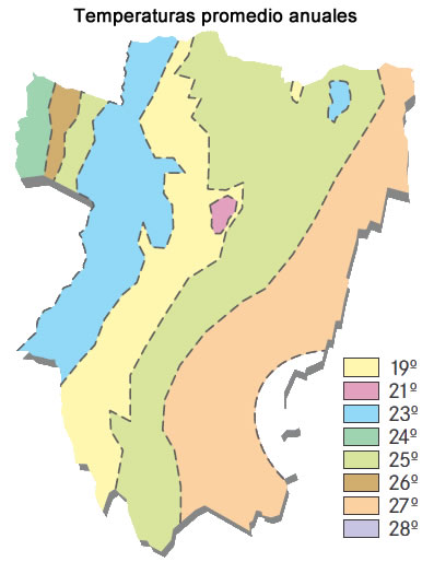 Temperatura en la provincia de Tucumán