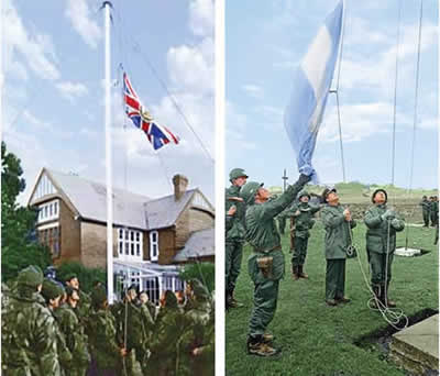 Izan la bandera ARGENTINA EN malvinaS