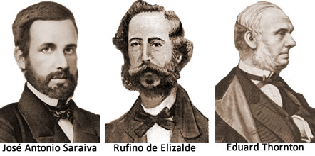 El embajador ingles Thornton presiono e influyo para la firma de un tratado el 22 de agosto de 1864 entre el representante del imperio brasilero José Antonio Saraiva , y el argentino Rufino de Elizalde , este acuerdo permitió que Brasil invadiera al Uru